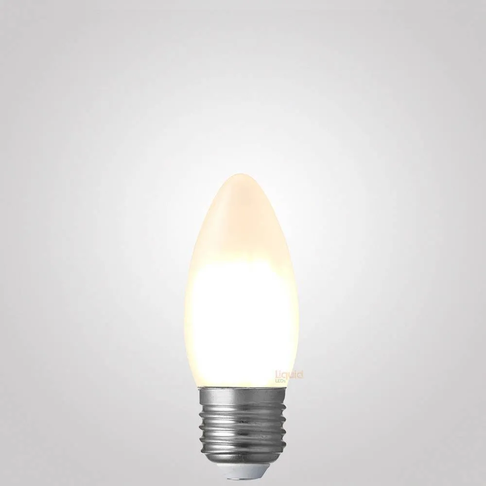 2W Candle LED Bulb E27 Frost in Warm White