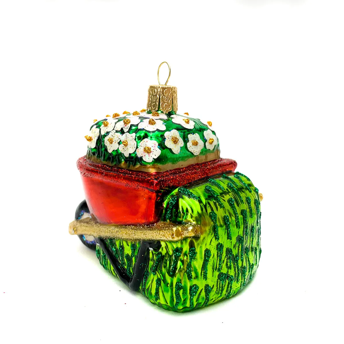 A' Gardening We Go Flower Filled Wheelbarrow Ornament