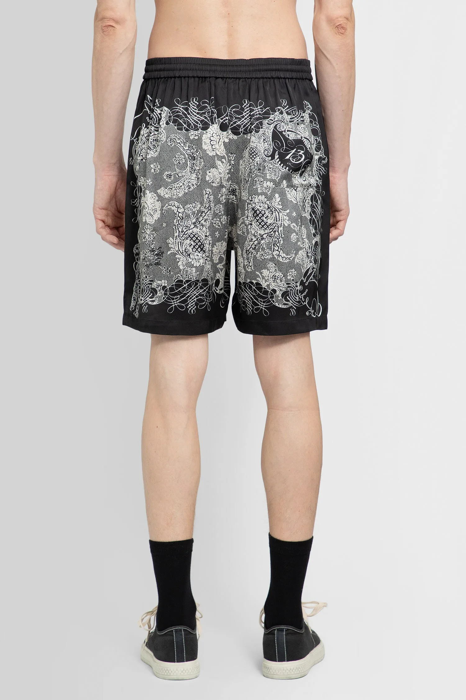 ACNE STUDIOS MAN BLACK&WHITE SHORTS & SKIRTS