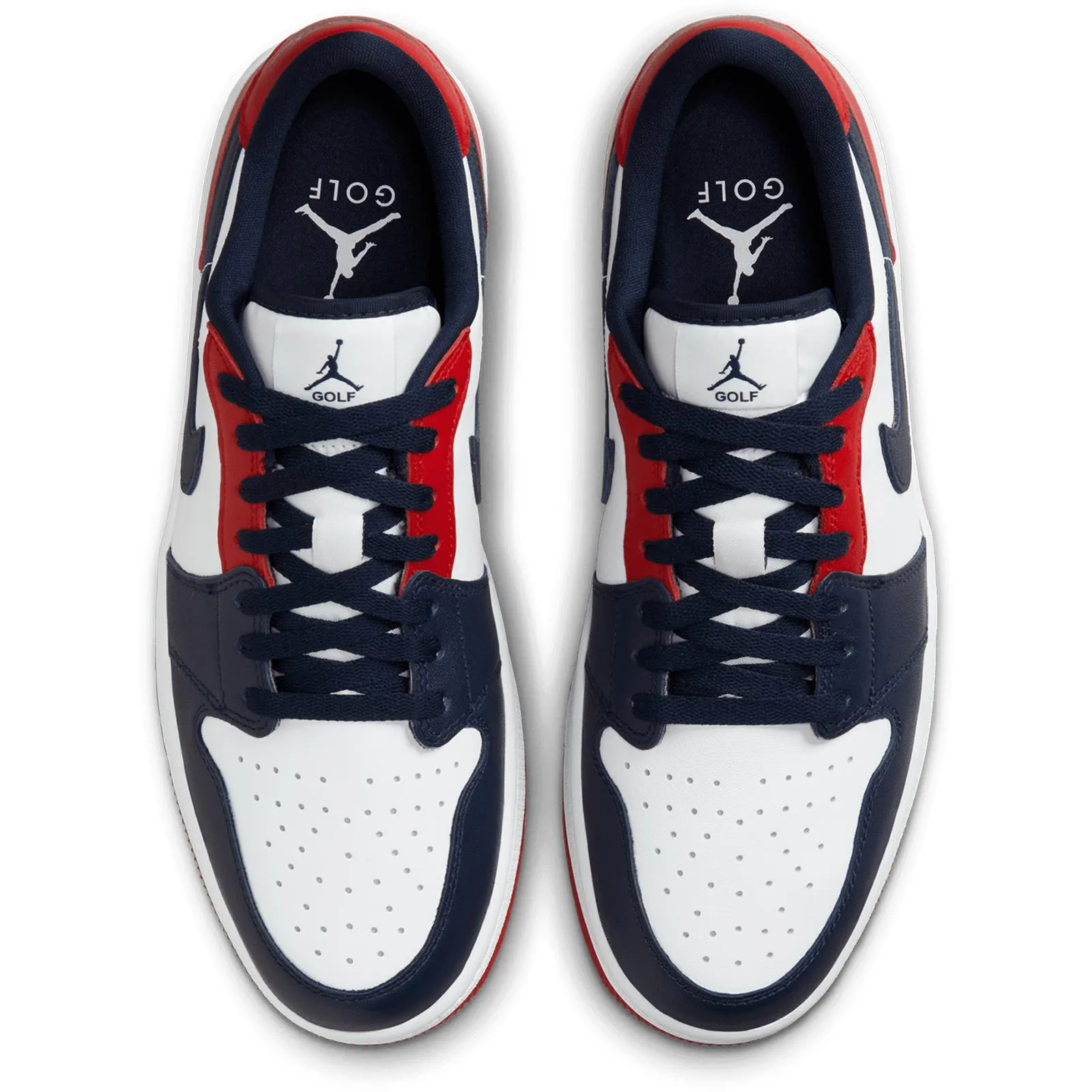 Air Jordan 1 Low Golf Shoes White/Red - 2024