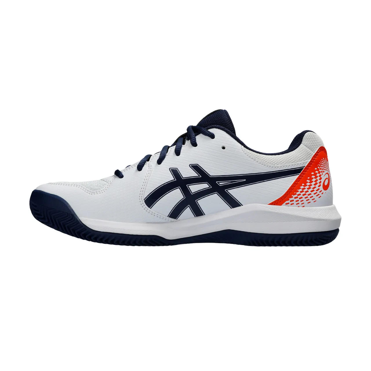 Asics men's tennis shoe for clay courts Gel Dedicate 8 Clay 1041A448-102 white-blue