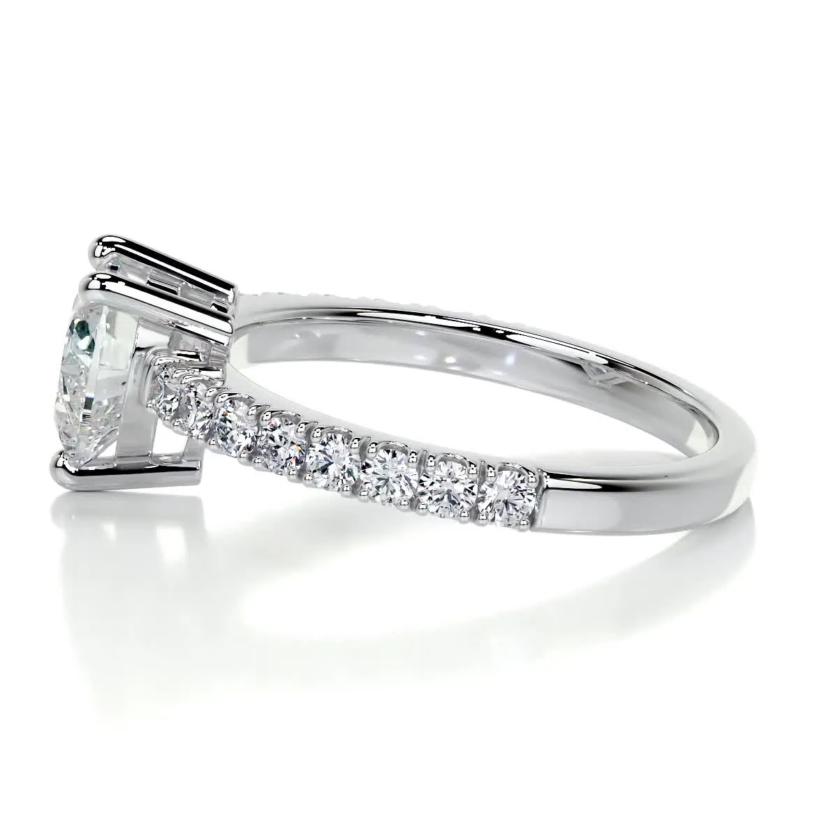 Audrey Lab Grown Diamond Ring -18K White Gold