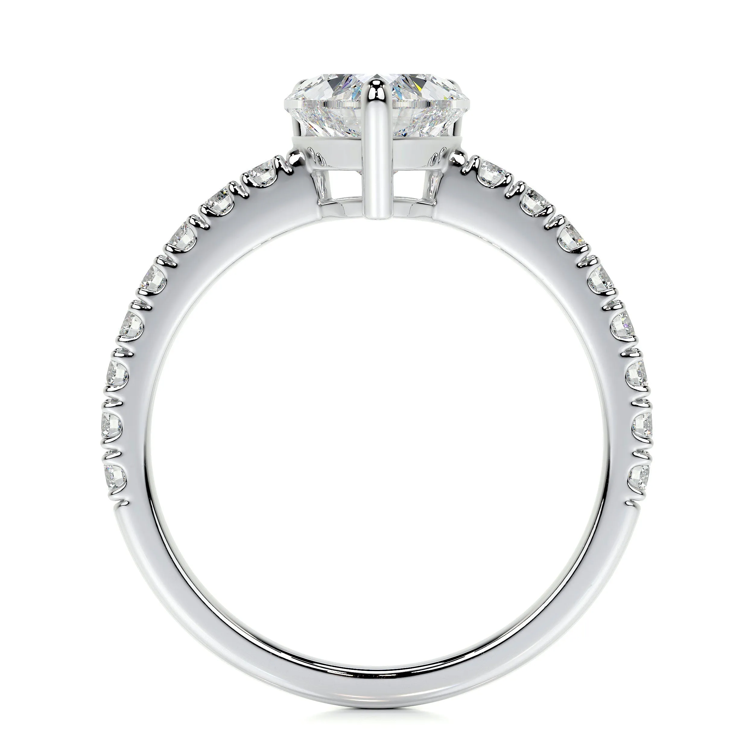 Audrey Lab Grown Diamond Ring -18K White Gold