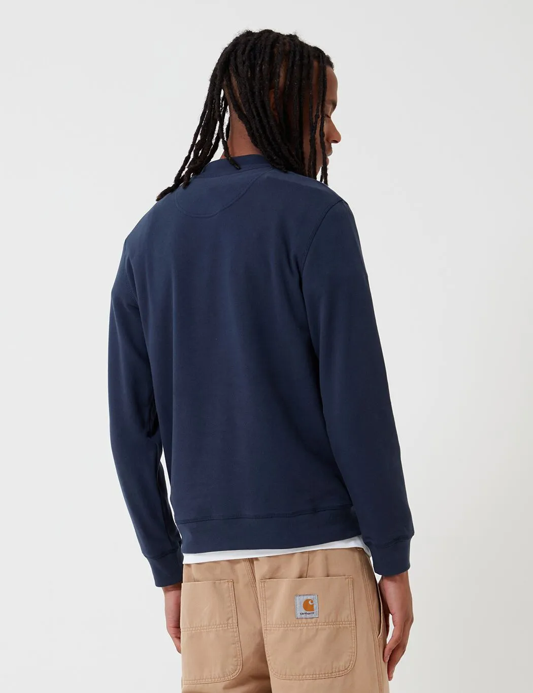 Barbour Herbrides Sweatshirt (White Label) - Navy Blue