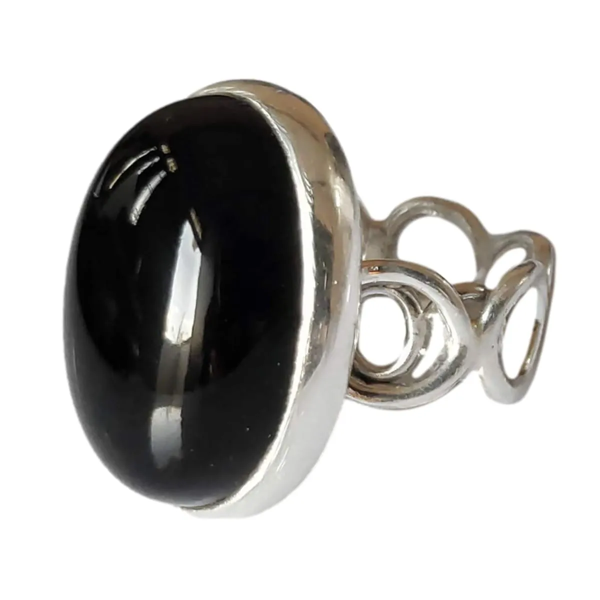 Black Onyx 925 Solid Sterling Silver Handmade Jewelry Size 3-13 US