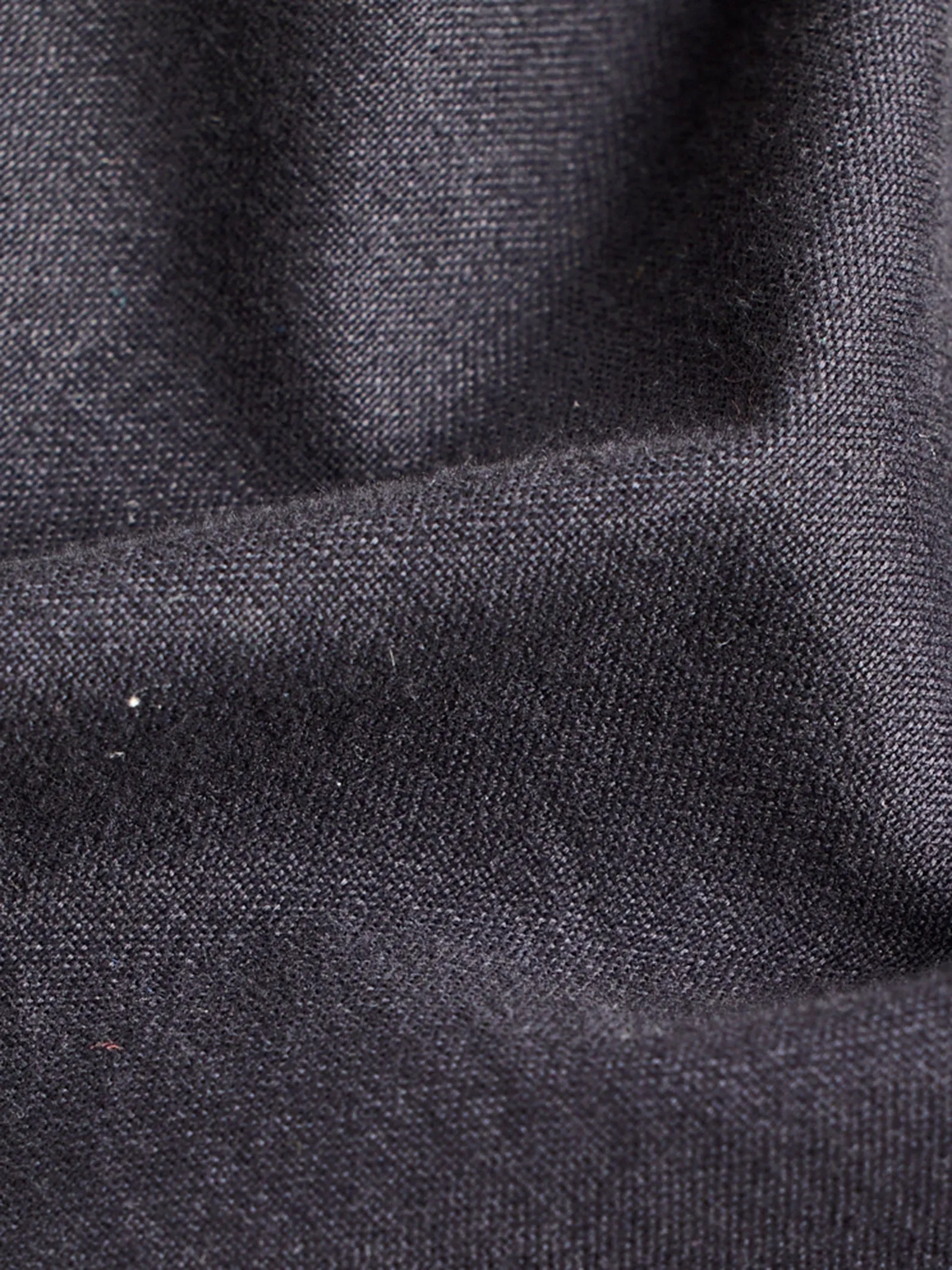 Black Pure Cotton Solid Shirt