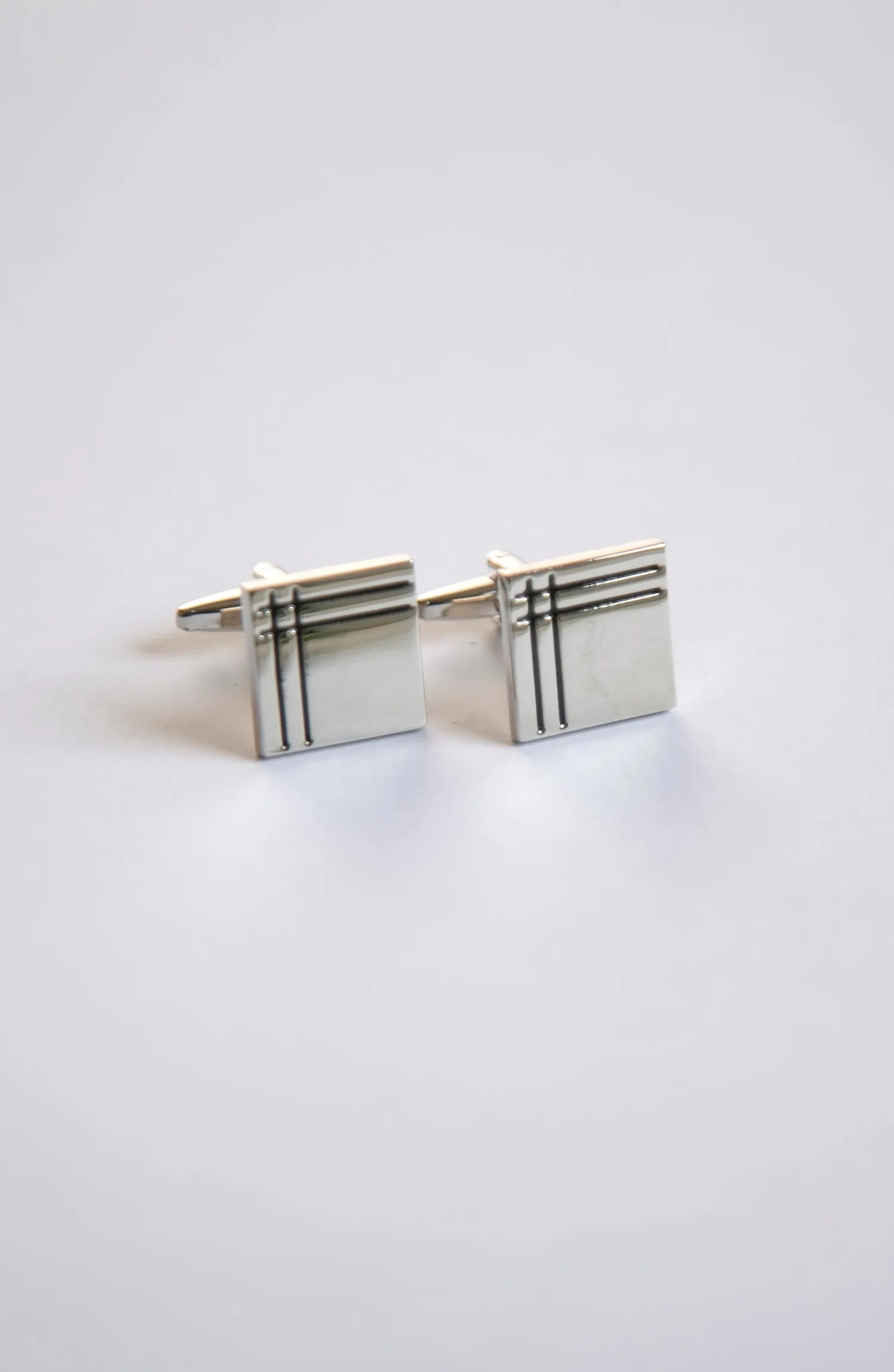 Black Silver Cufflinks