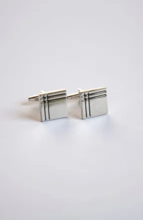 Black Silver Cufflinks