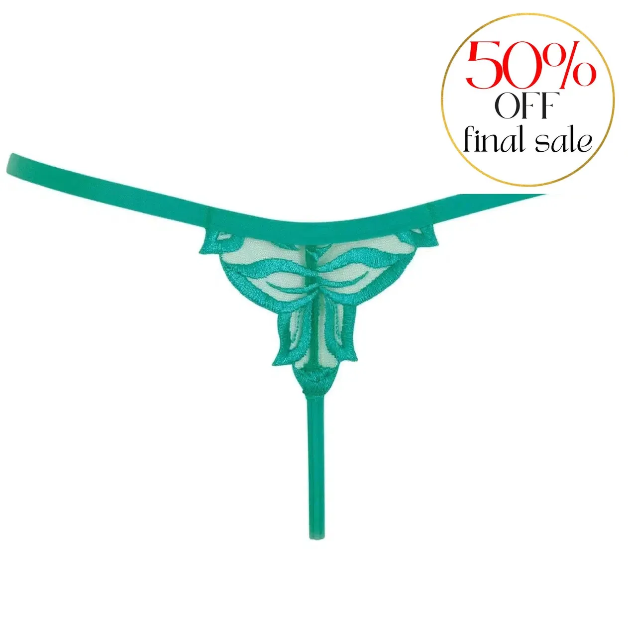 Bluebella Isadora Thong in Columbia Green 41757