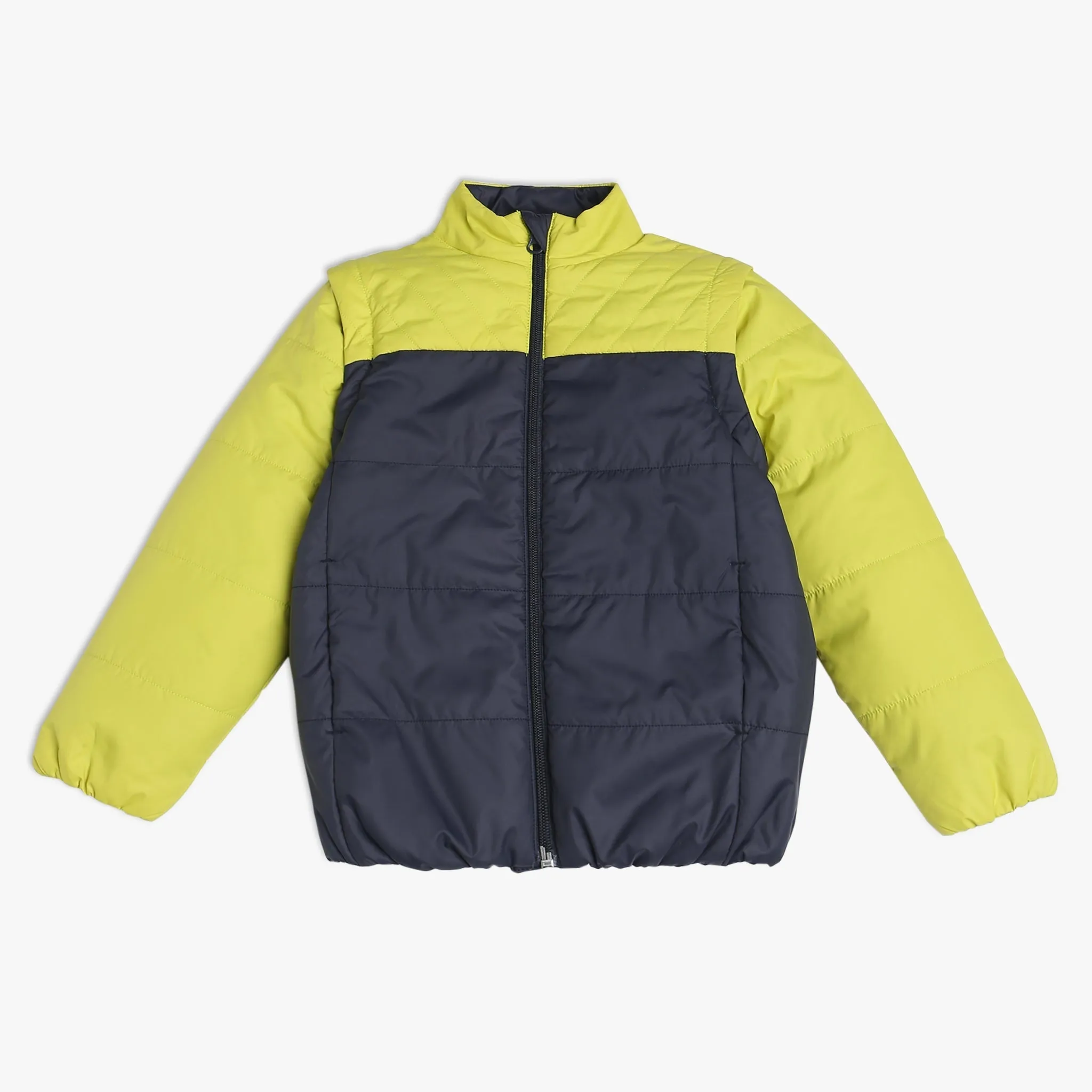 Boy's Regular Fit Solid Jacket