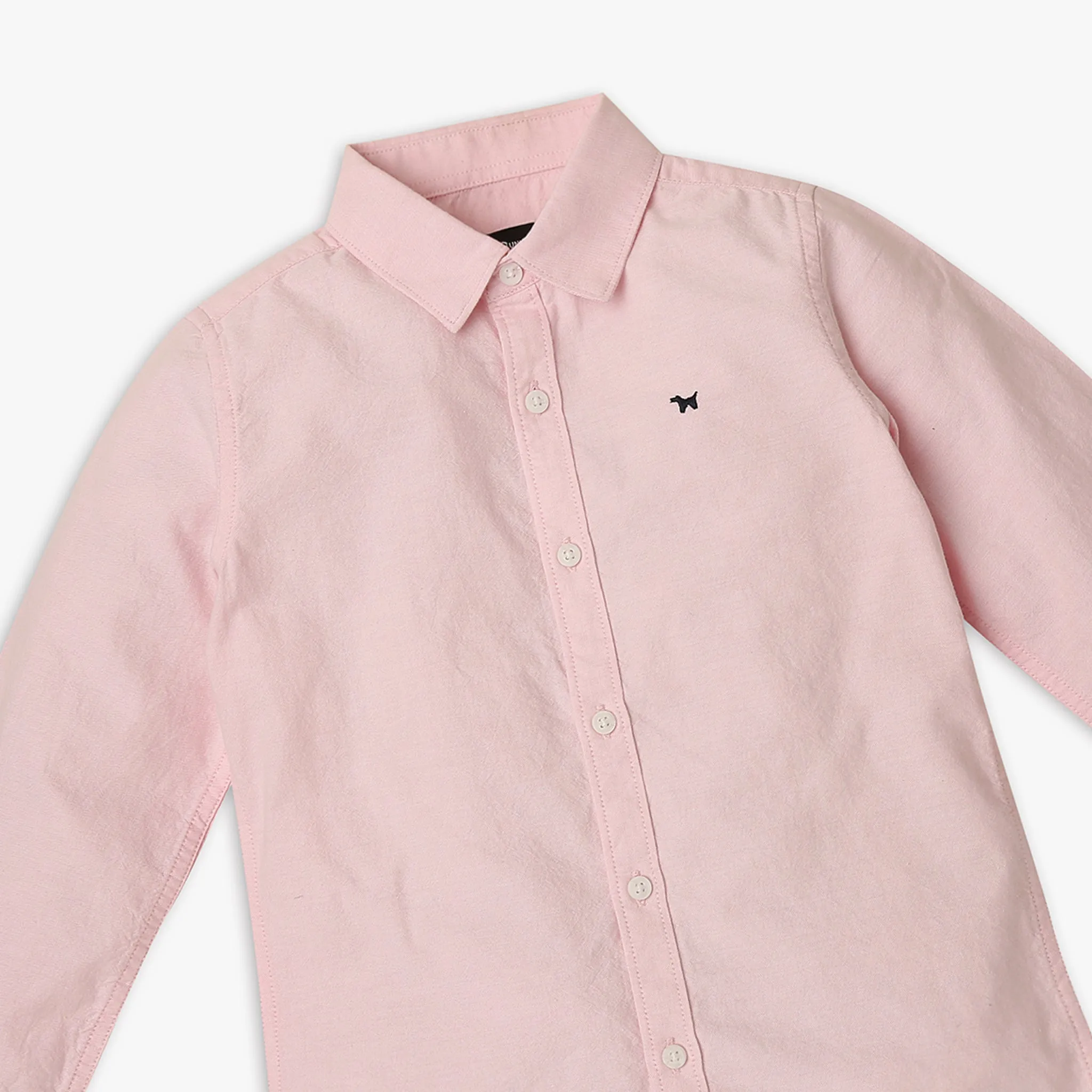 Boy's Regular Fit Solid Shirt