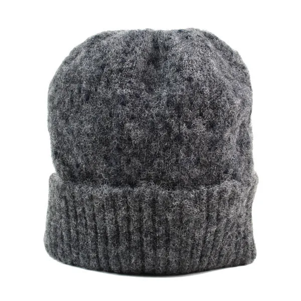 cableami - Shaggy Dog Dot Beanie - Grey