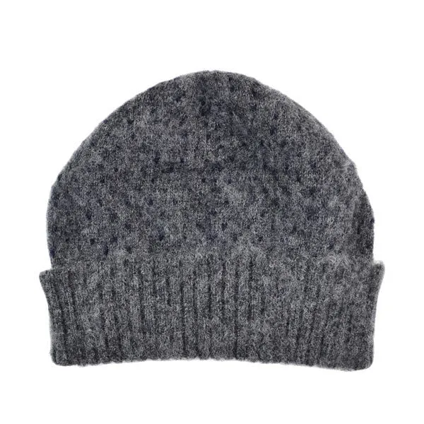 cableami - Shaggy Dog Dot Beanie - Grey