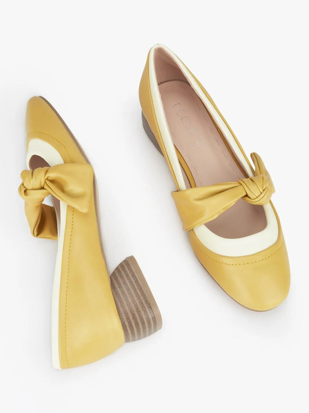 Cara retro bow shoes