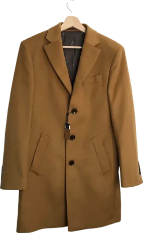 Charles Tyrwhitt Camel Pure Wool Overcoat 36R UK