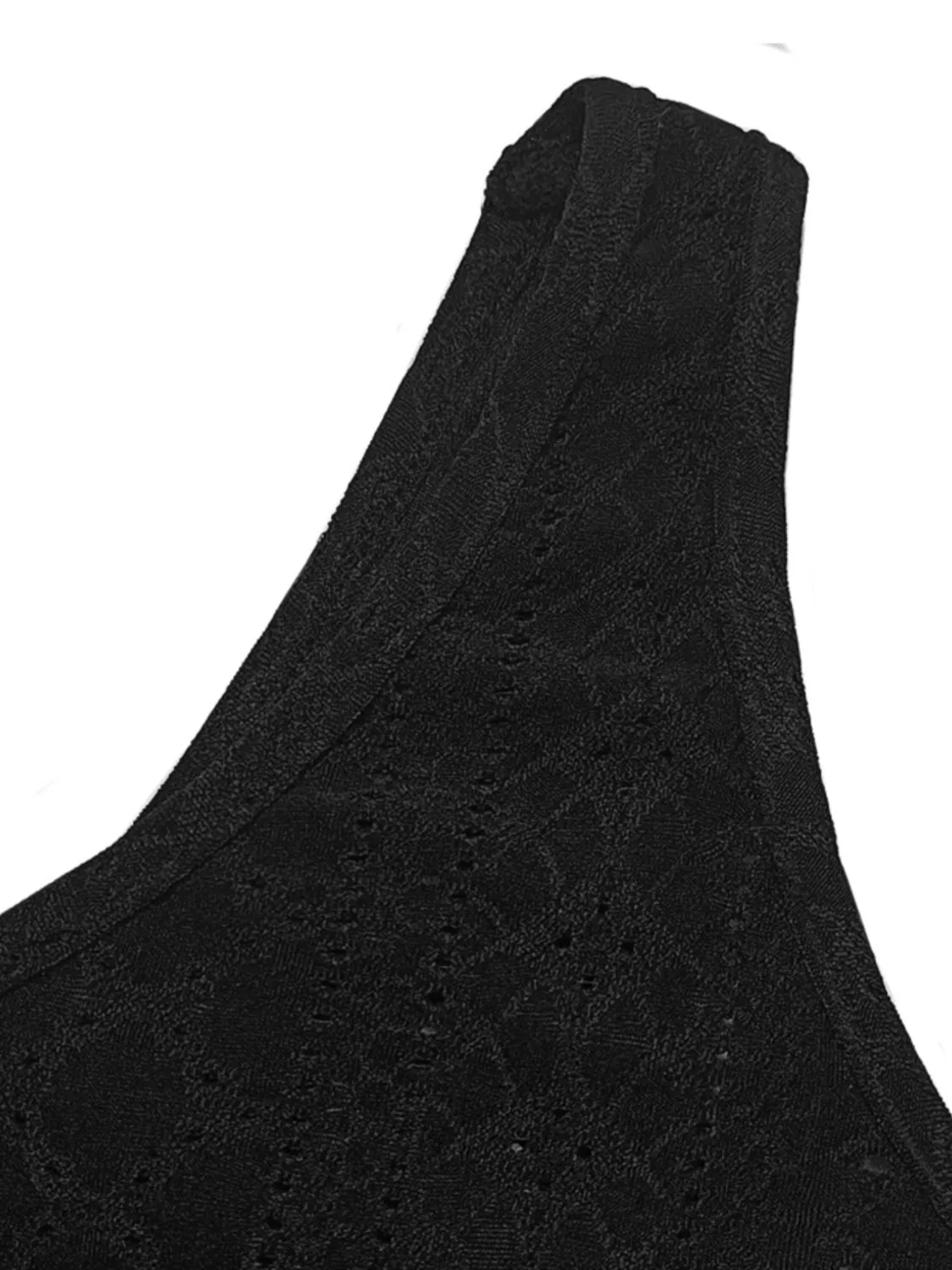 Chic Eyelet Scoop Neck Tank: Versatile Sleeveless Top for Women - Ideal Summer Wear for Casual & Dressy Occasions!