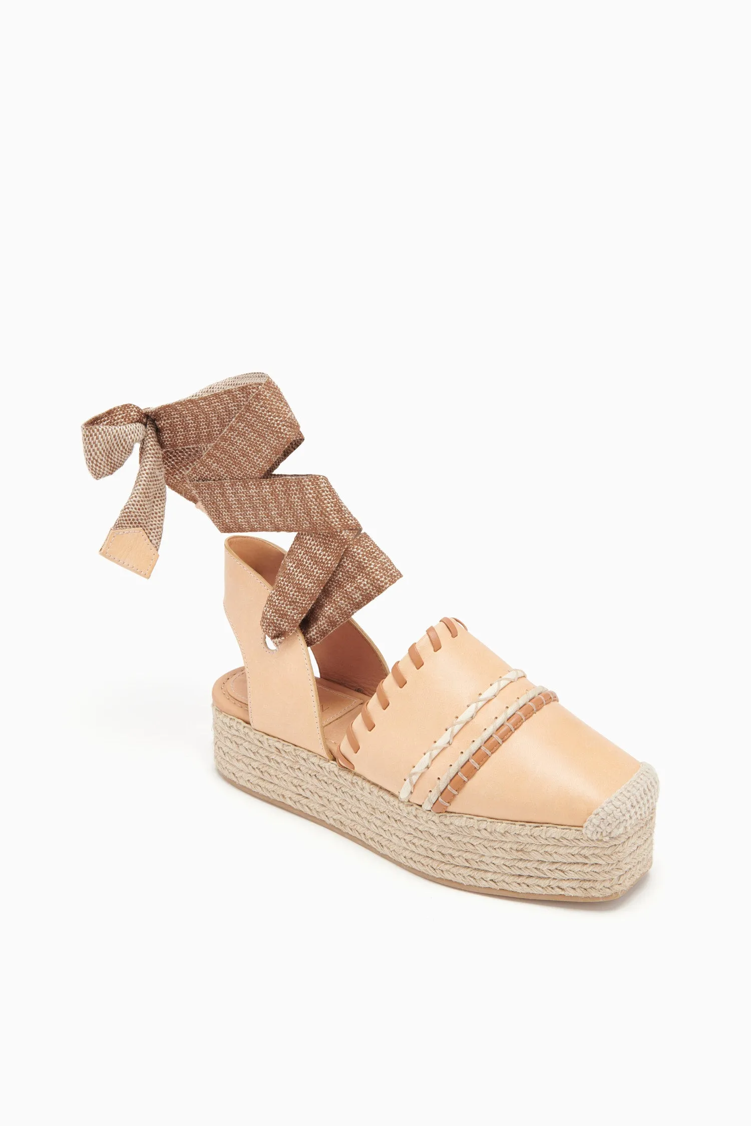 Concha Platform Espadrille - Wheat