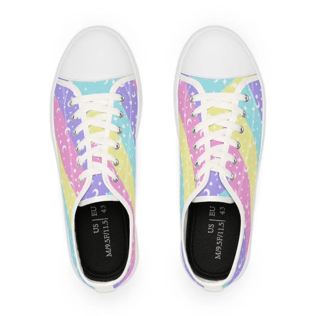 Cosmic Rainbow Men's Low Top Sneakers