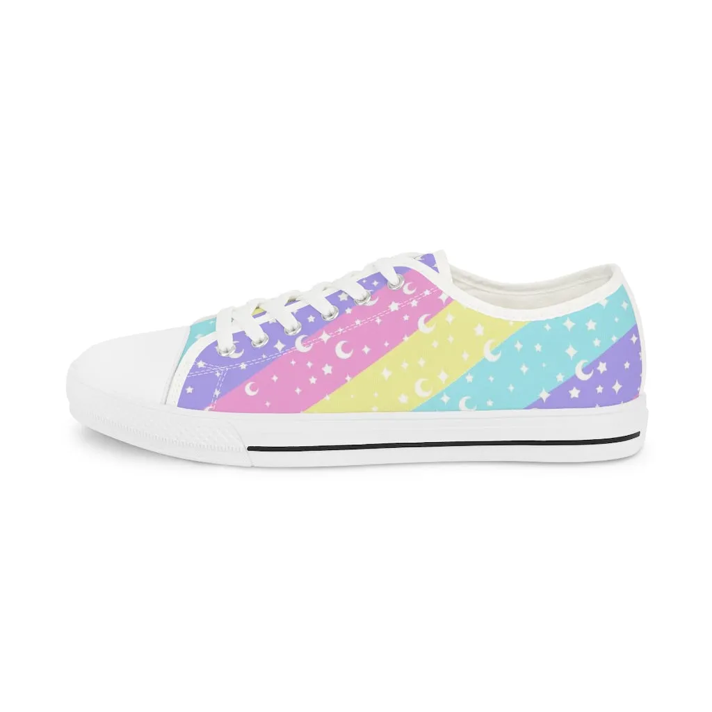 Cosmic Rainbow Men's Low Top Sneakers