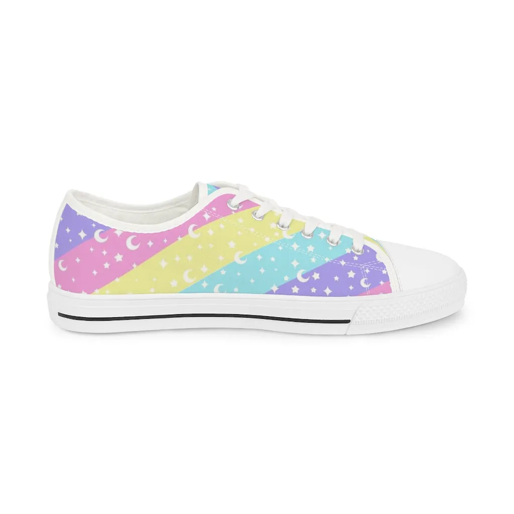 Cosmic Rainbow Men's Low Top Sneakers