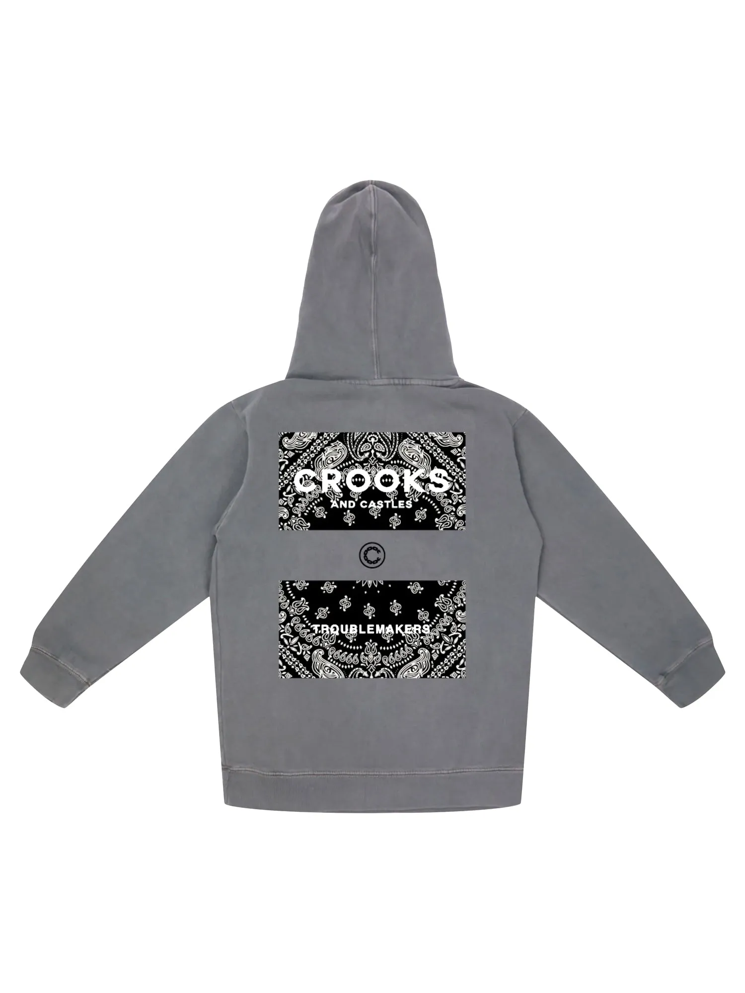 CROOKS & CASTLES YOUTH BOYS KLEPTO PAISLEY KIDS HOODIE - CLEARANCE