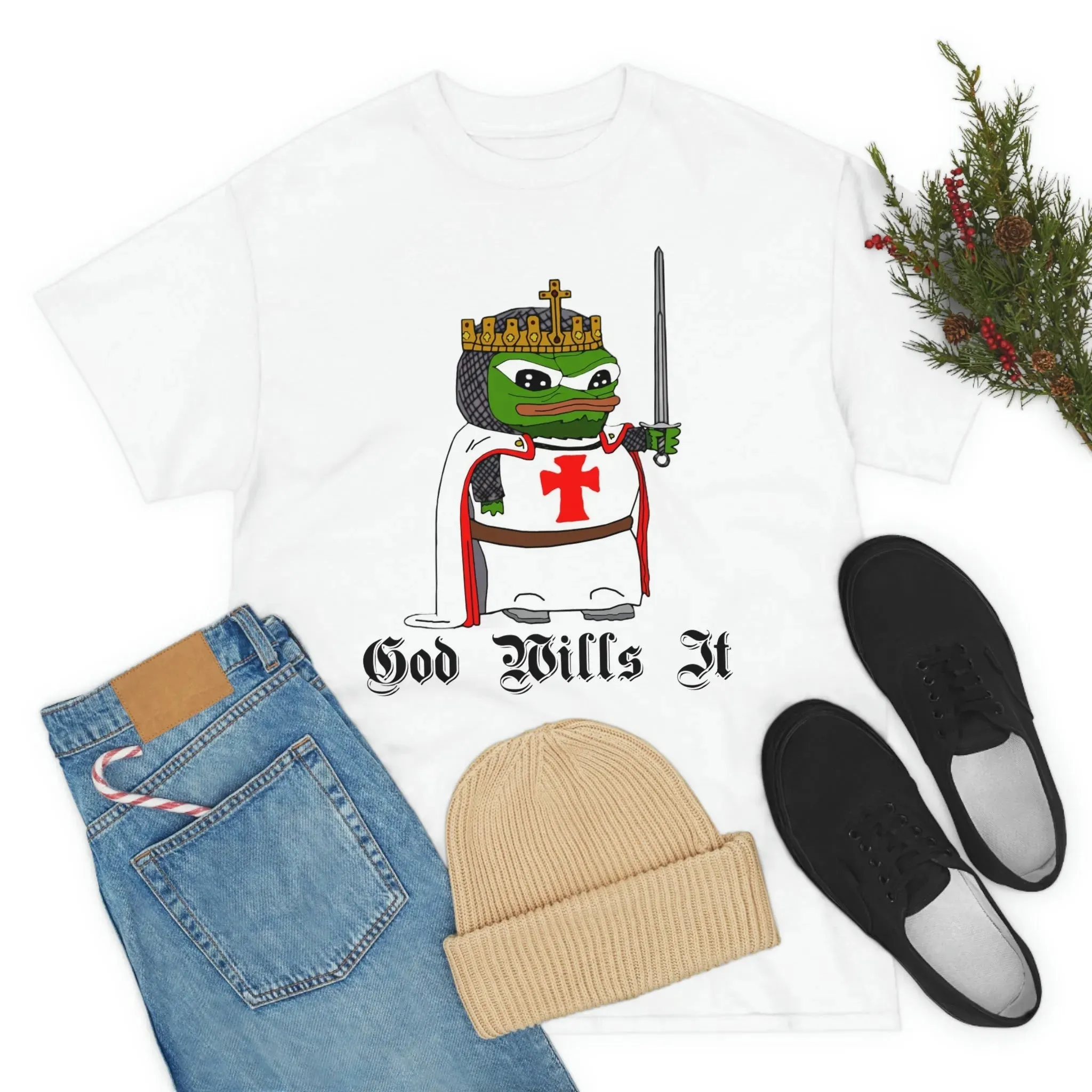 Crusader Pepe "God Wills It" Shirt