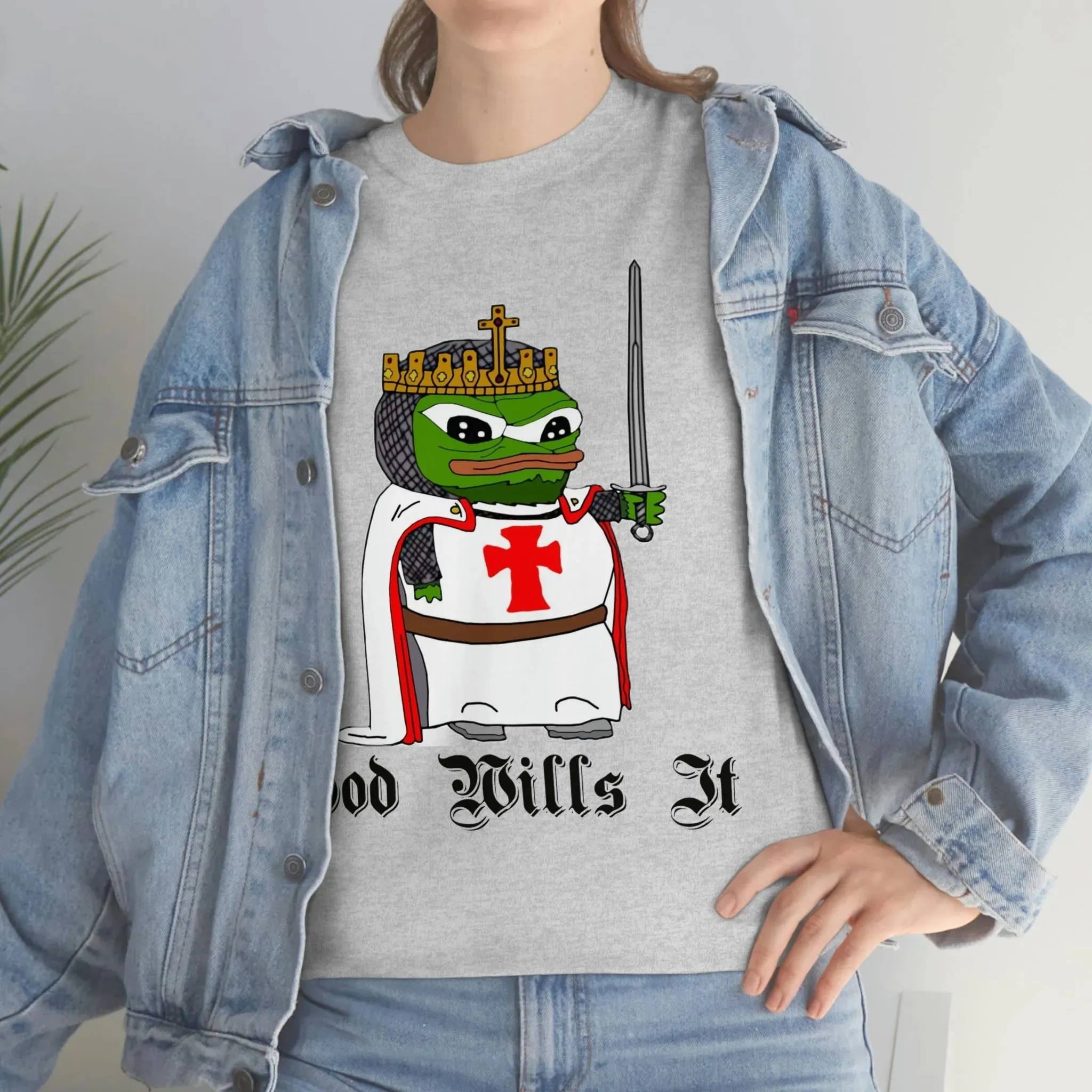 Crusader Pepe "God Wills It" Shirt