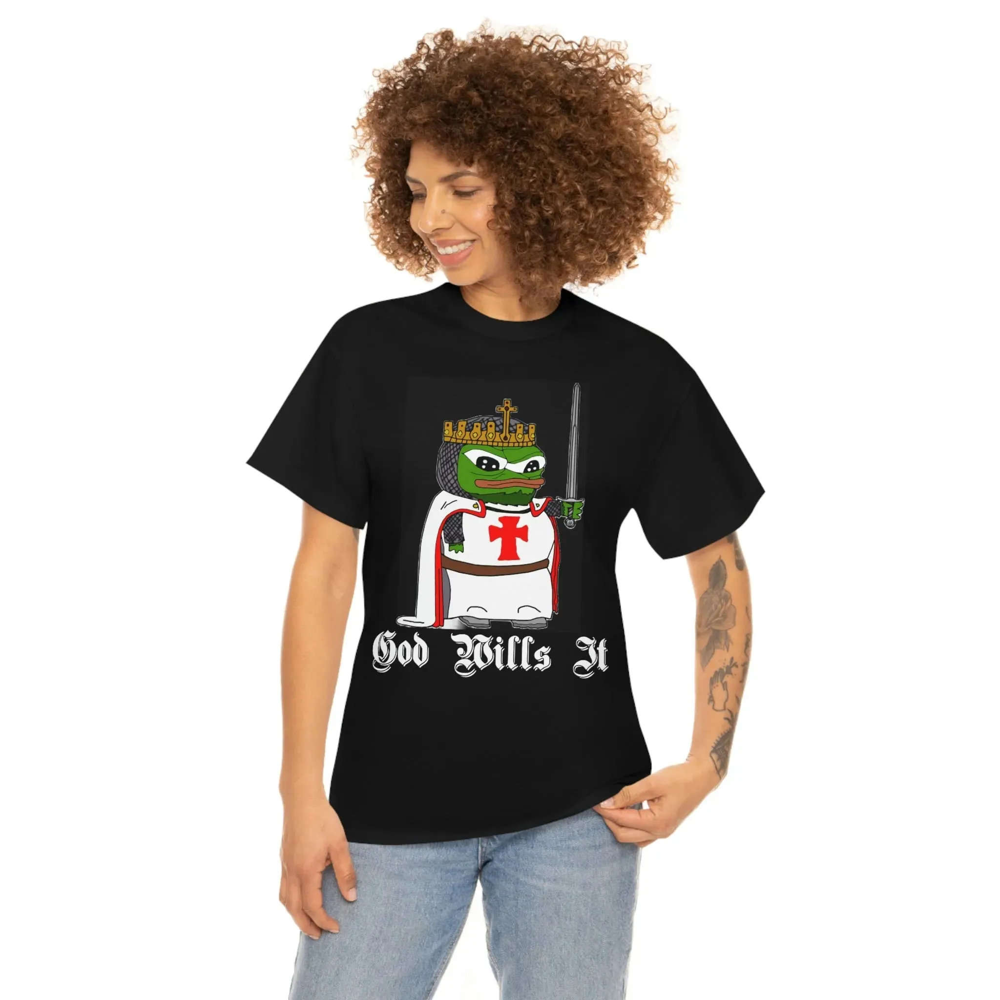 Crusader Pepe "God Wills It" Shirt