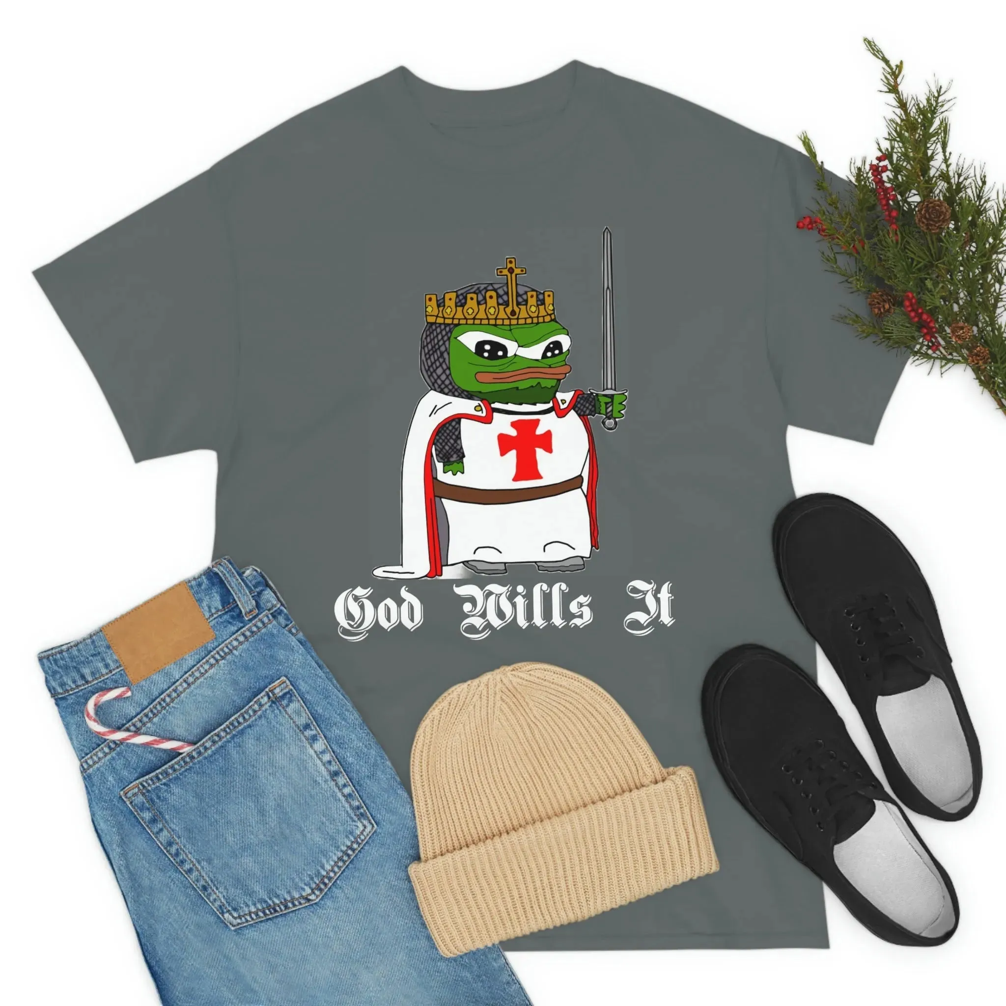 Crusader Pepe "God Wills It" Shirt