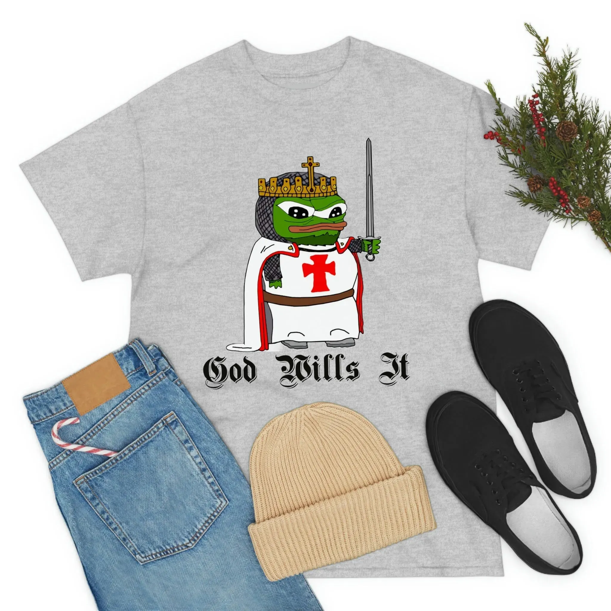 Crusader Pepe "God Wills It" Shirt