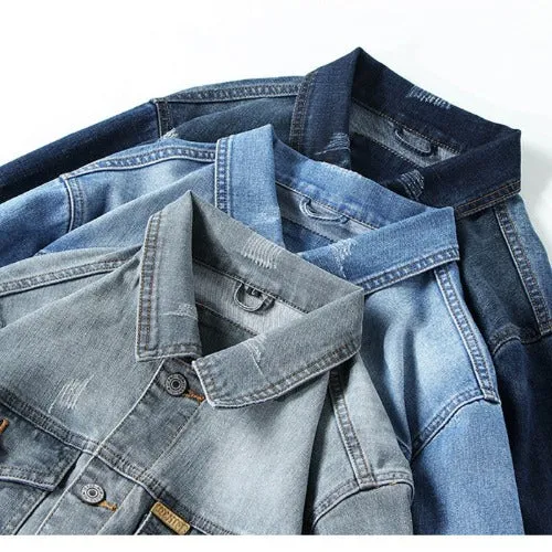 Denim jean sleeve shirt mens