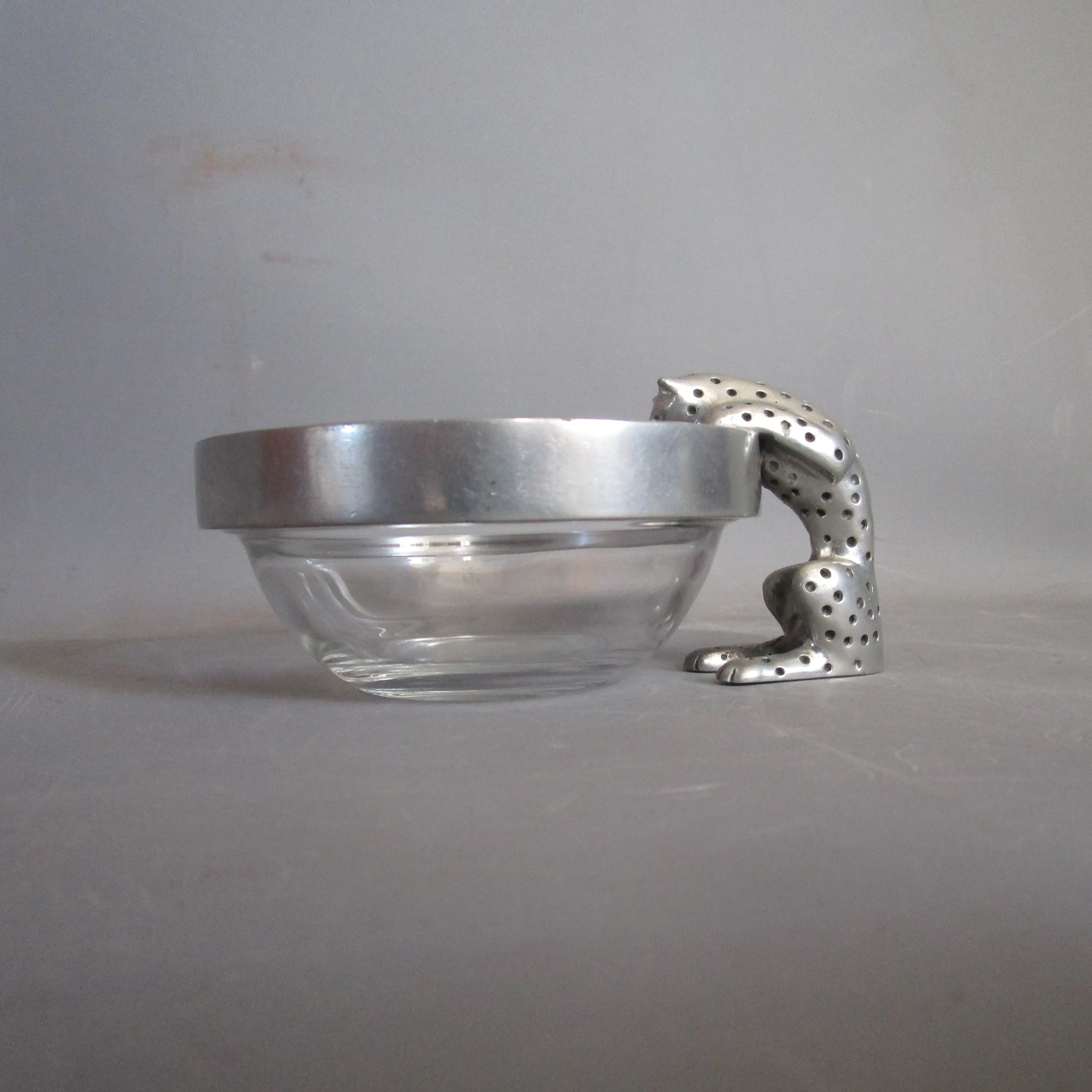 Diana Carmichael Pewter Dish Cheater Drinking Vintage c1970