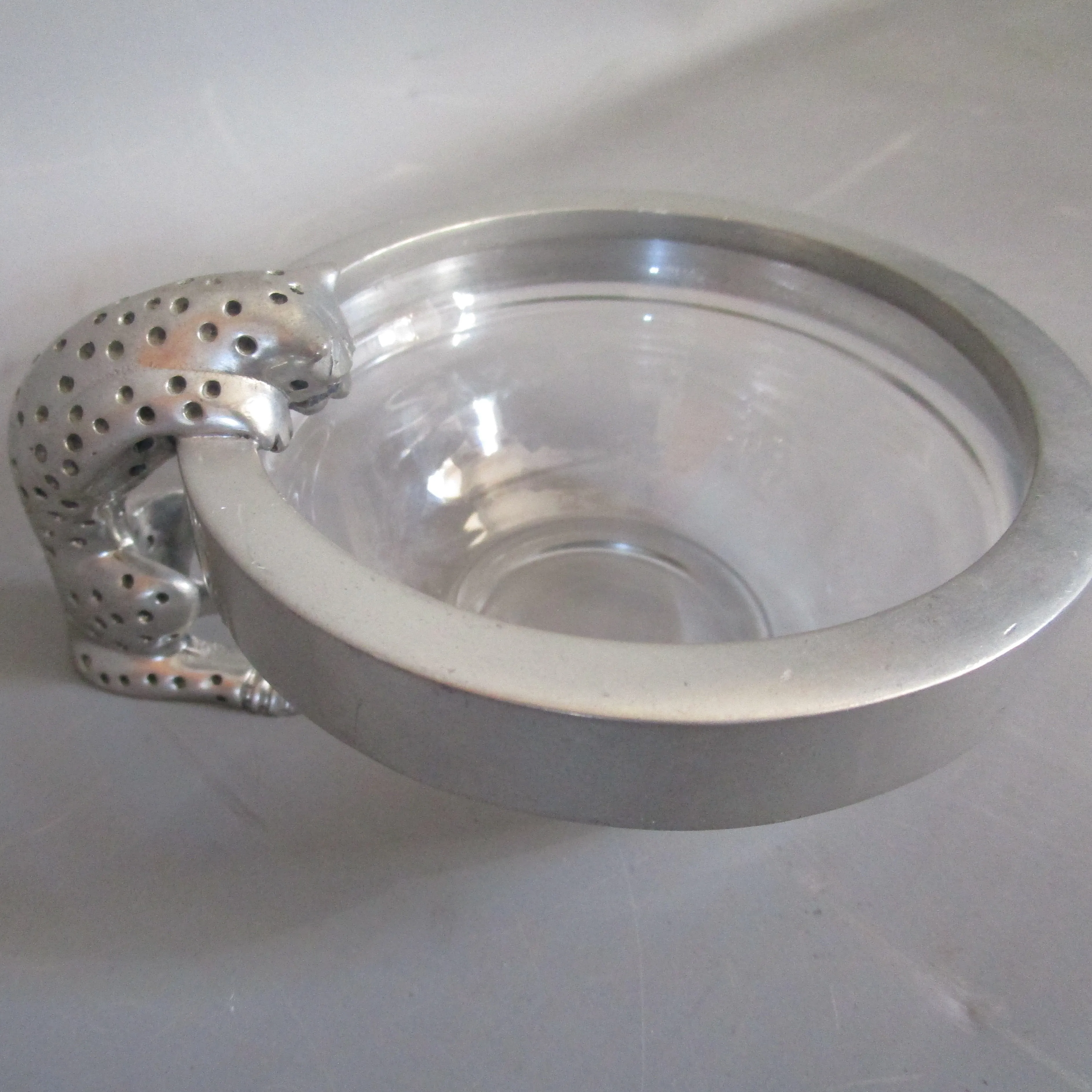 Diana Carmichael Pewter Dish Cheater Drinking Vintage c1970