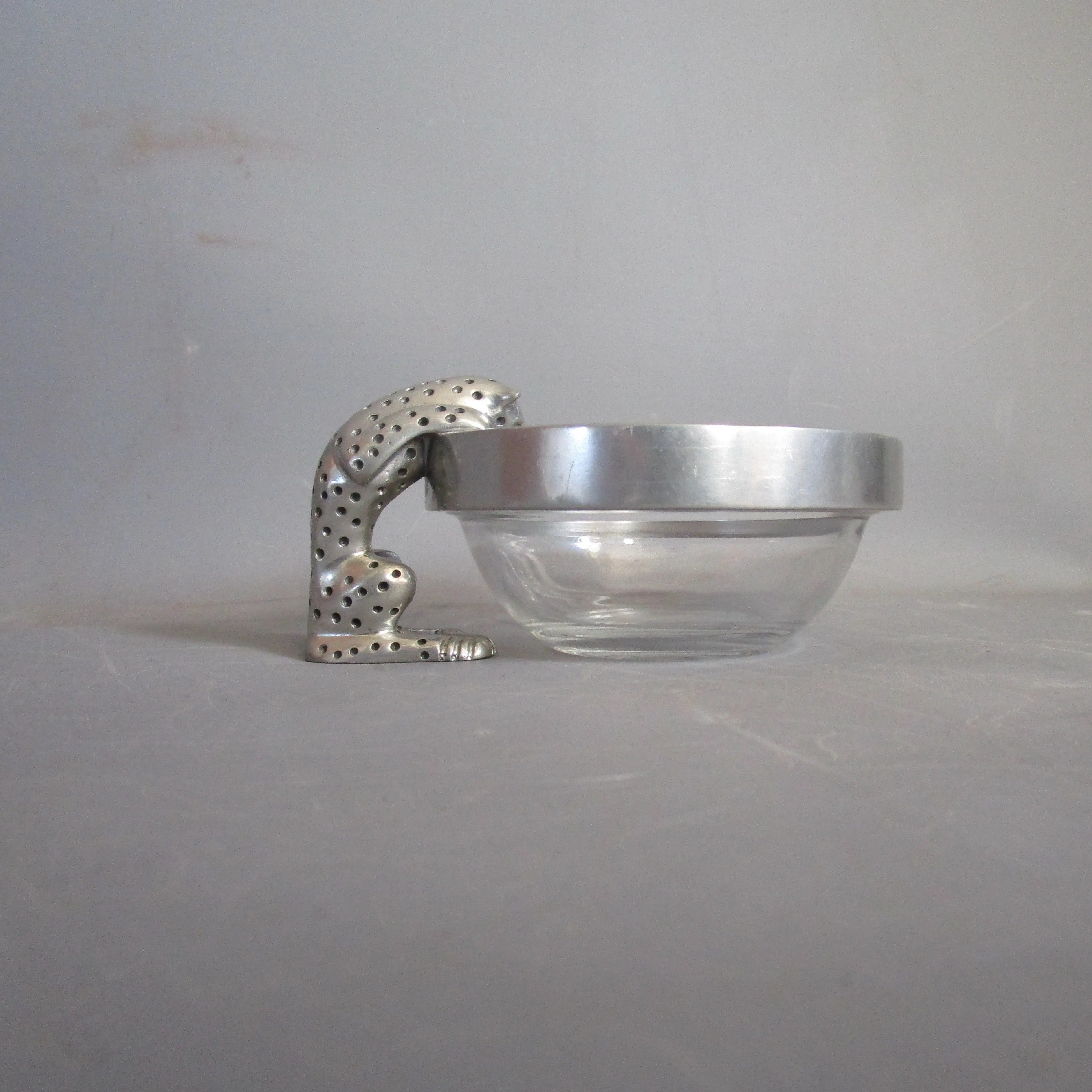 Diana Carmichael Pewter Dish Cheater Drinking Vintage c1970