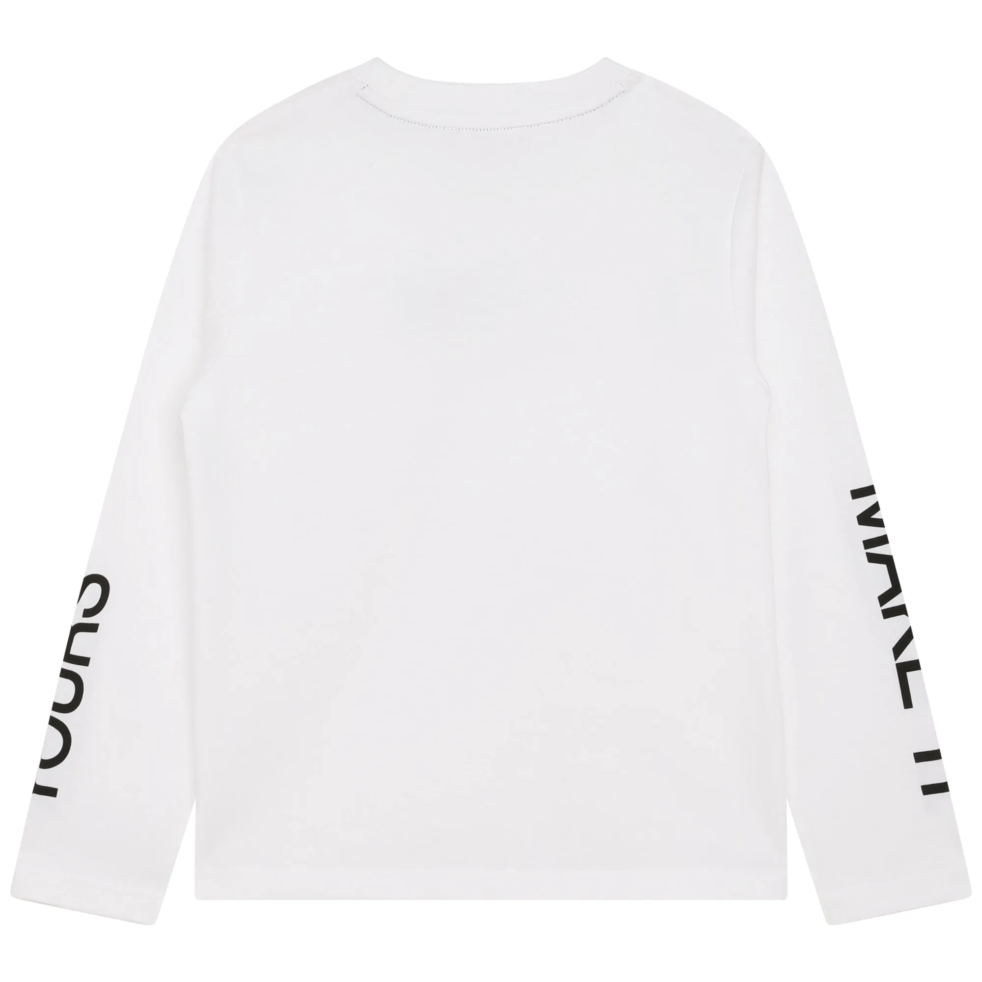 DKNY Junior Boys White Long Sleeve T-Shirt _D55007-10P