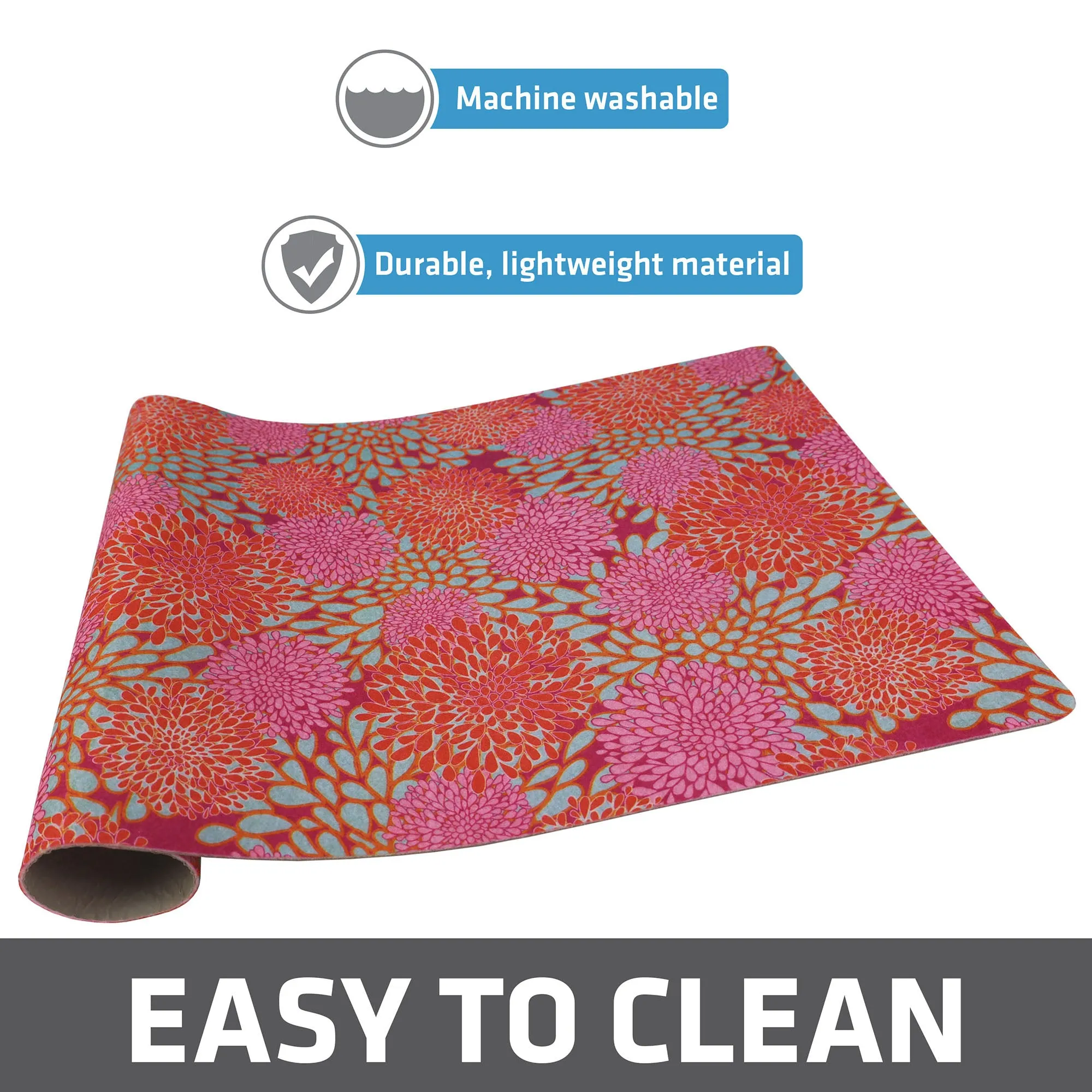 Drymate Pet Placemat, Pink Flower