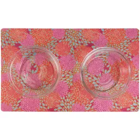 Drymate Pet Placemat, Pink Flower