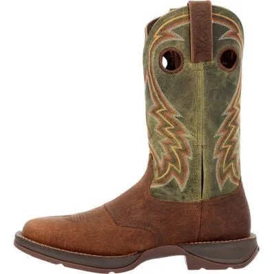 Durango Men's Rebel  12" Square Toe Western Work Boot -Green- DDB0390