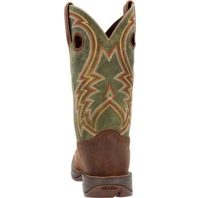 Durango Men's Rebel  12" Square Toe Western Work Boot -Green- DDB0390