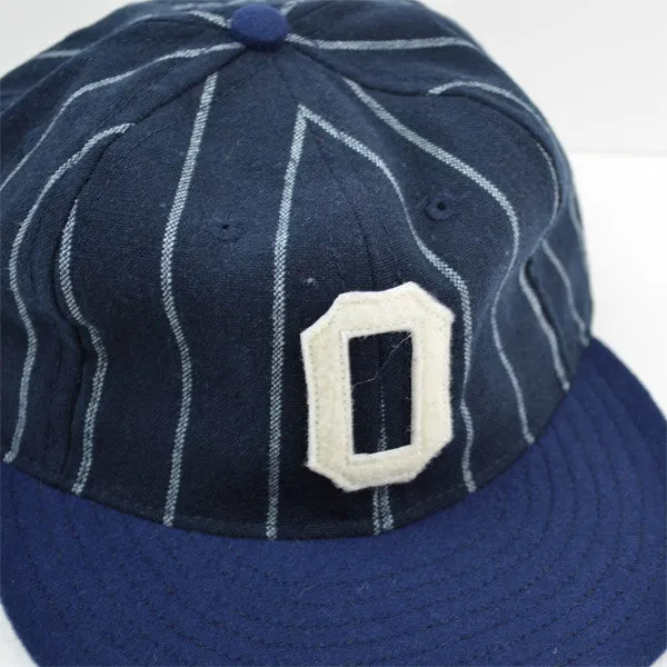 Ebbets - Osaka Tigers Cap (Adjustable Wool Flannel) - Navy / White