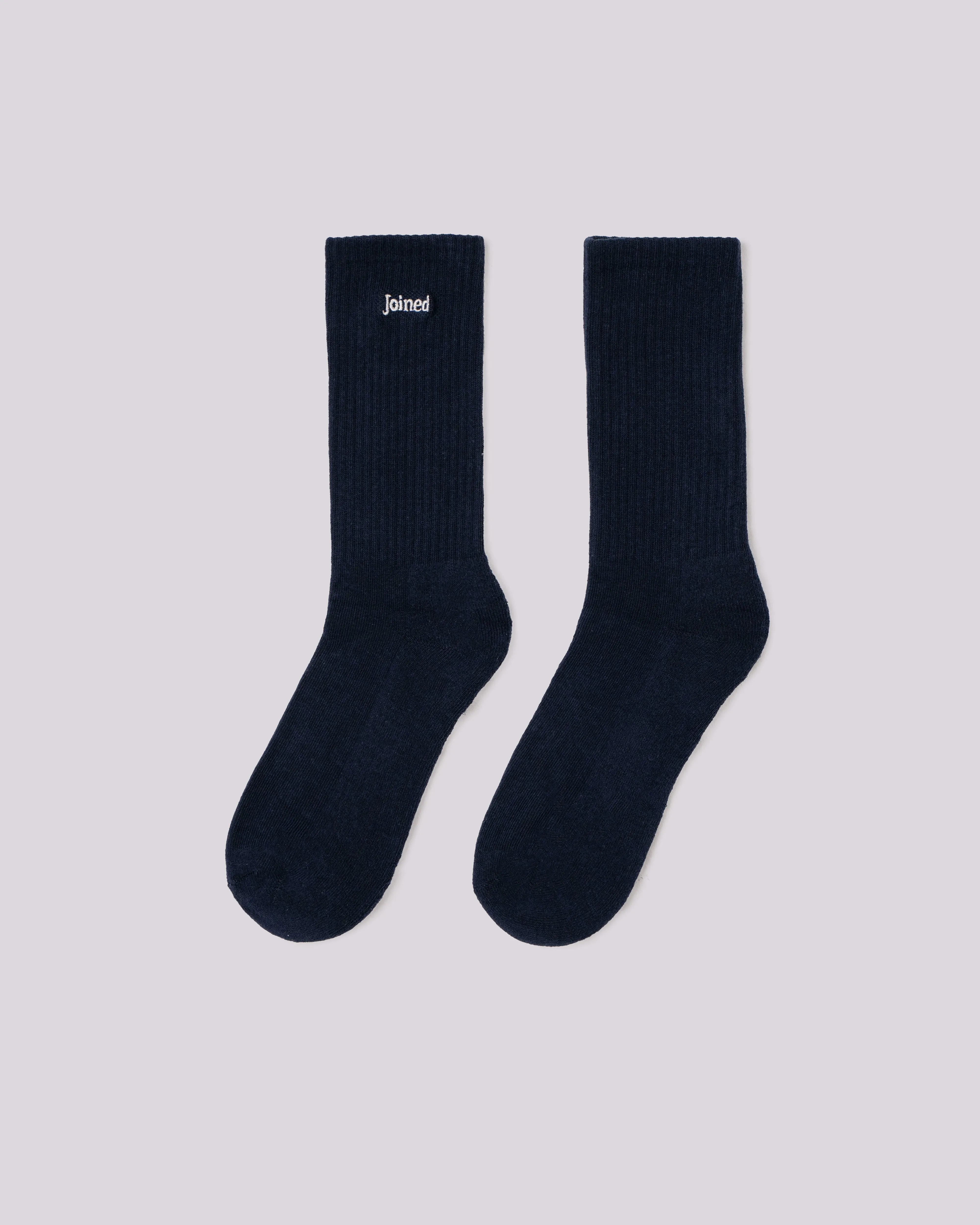 Embroidery Font Crew Socks