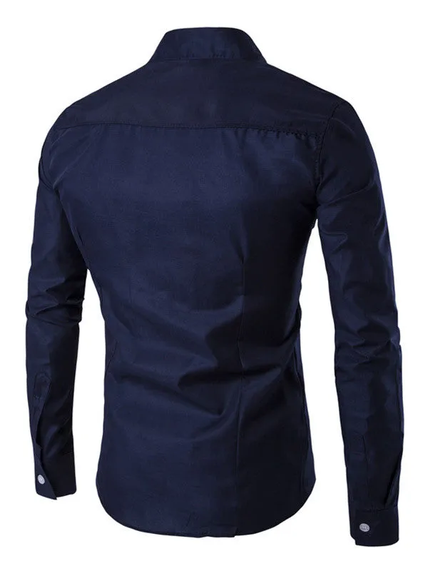 Fashion Men Casual Slim Fit Shirt