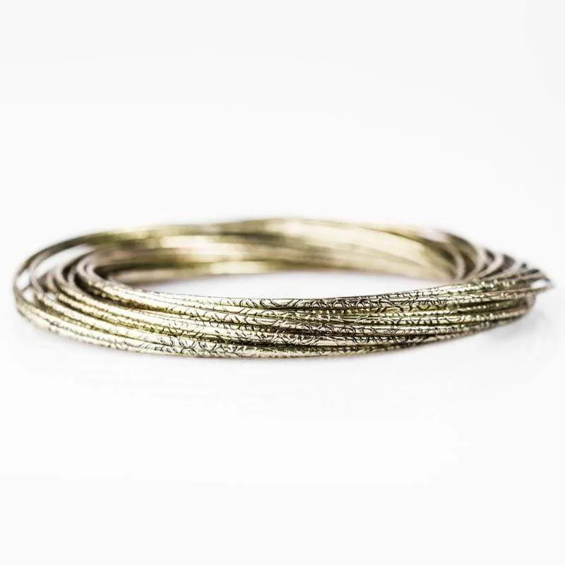 Flash Bang Bangle-Look Brass Bracelet