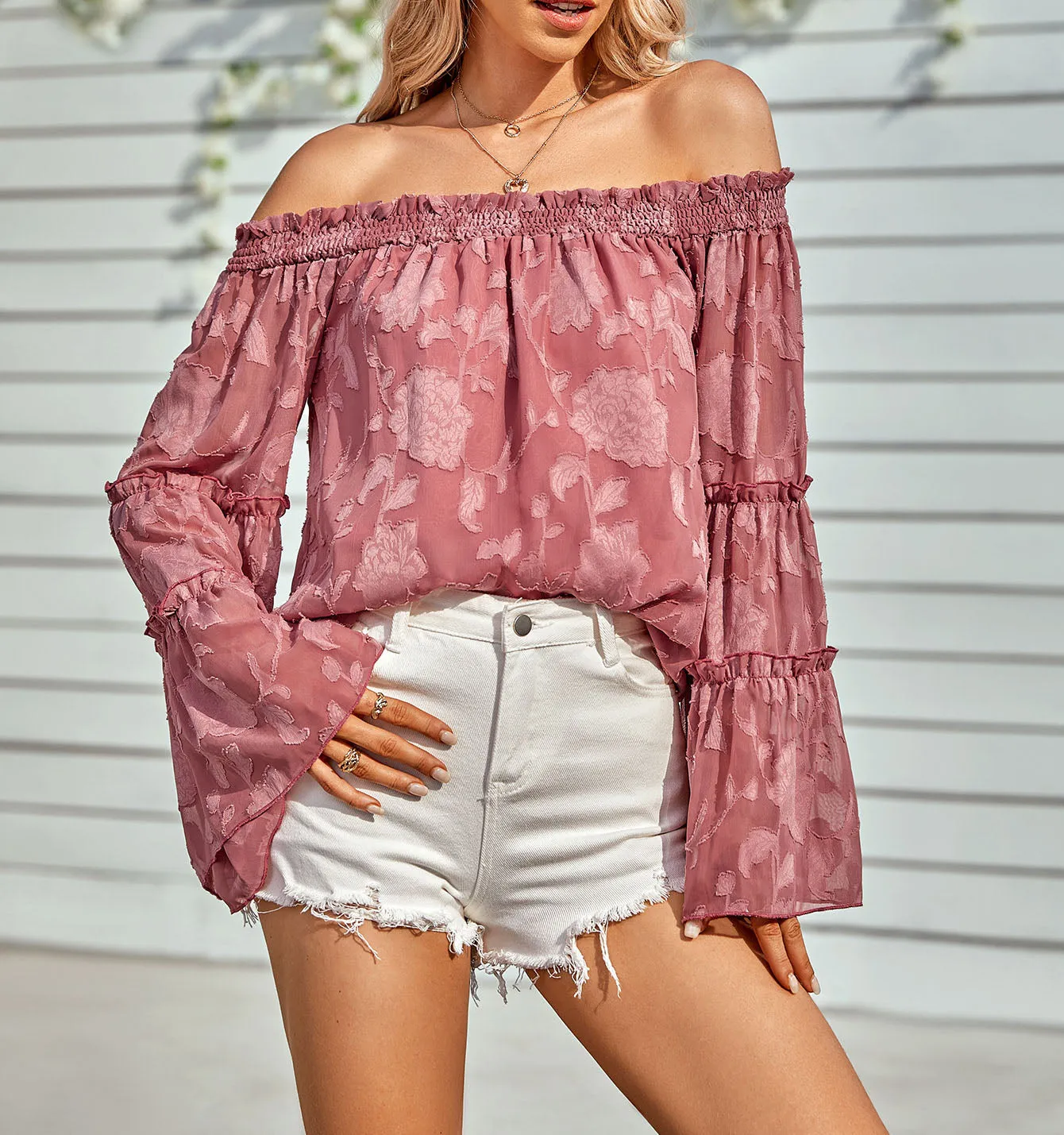 Floral Off The Shoulder Top