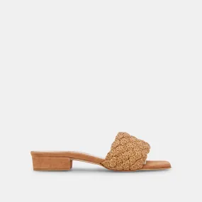 FRAZ SANDALS TAN MULTI WOVEN - re:vita