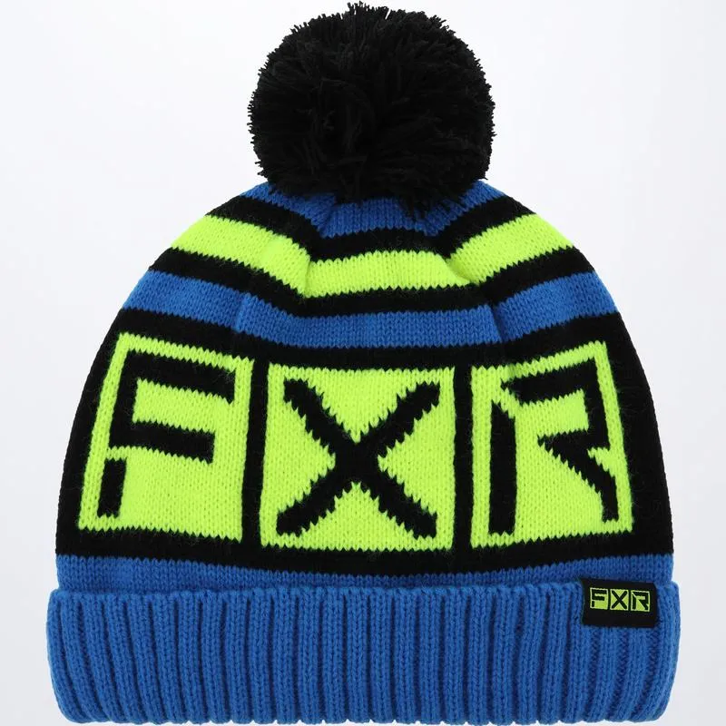 FXR Youth Helium Beanie Blue/Hi-Vis