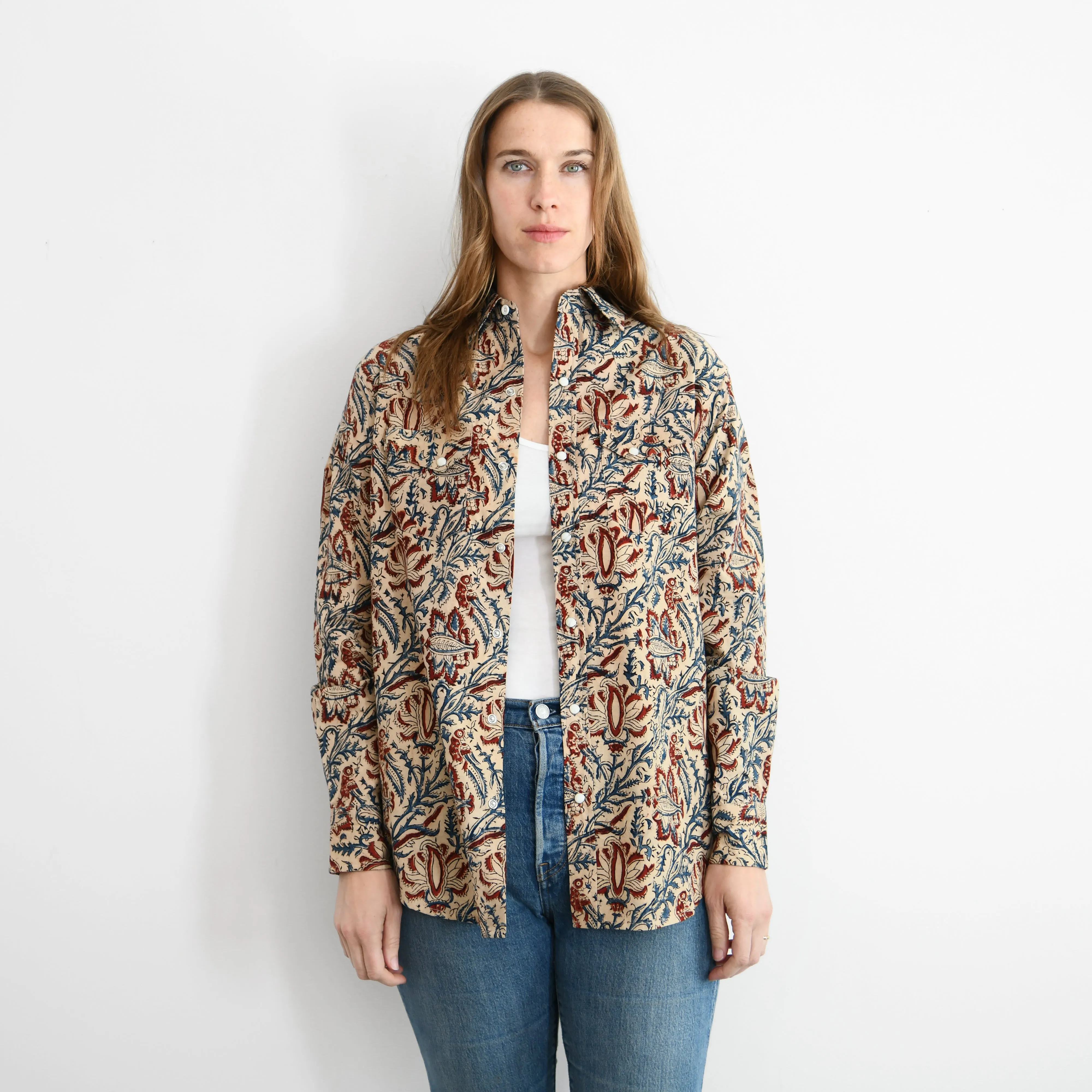 Garza Marfa Western Shirt : Birds