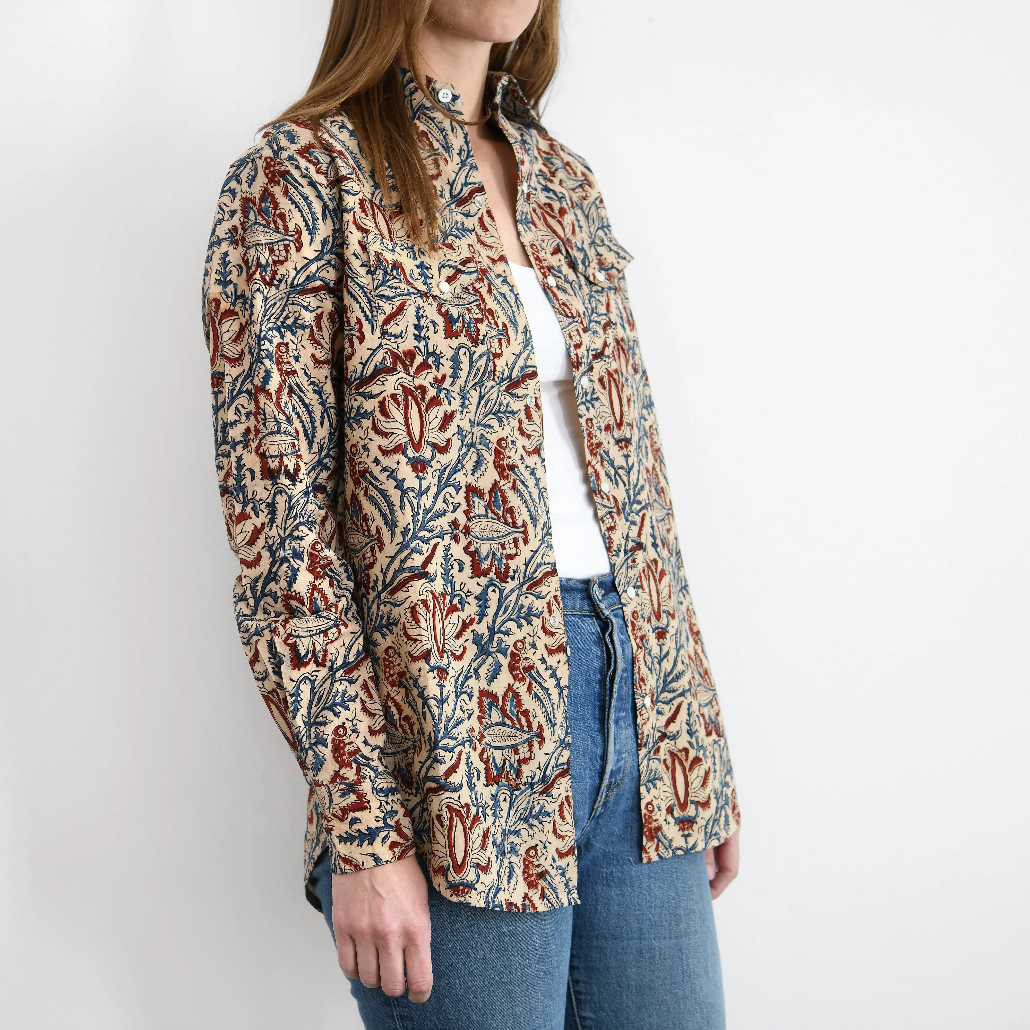 Garza Marfa Western Shirt : Birds