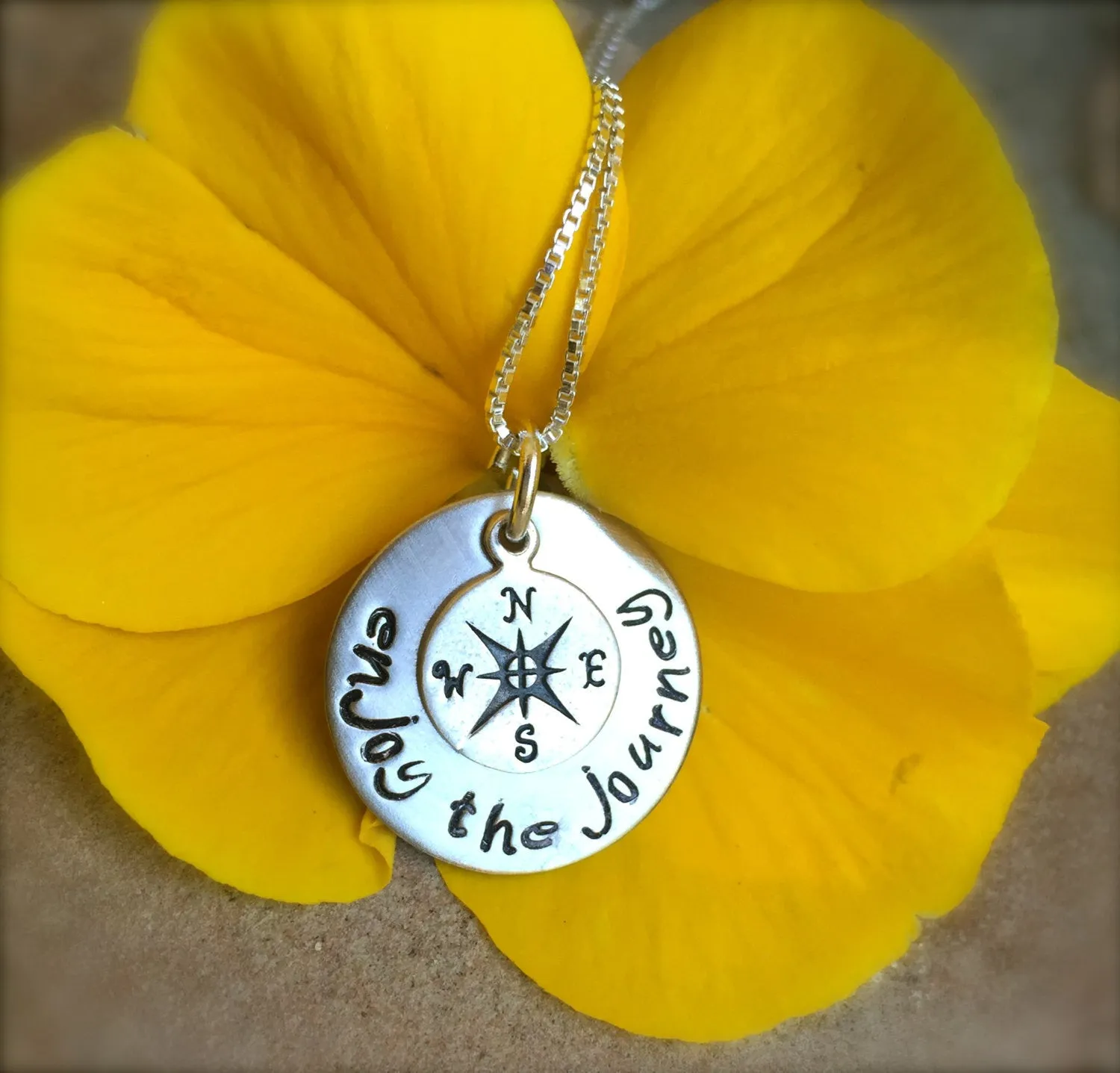 Graduation Gifts, Follow Your Dreams, Enjoy the Journey Necklace, Compass Necklace, Graduation Gifts, College Grad 2016