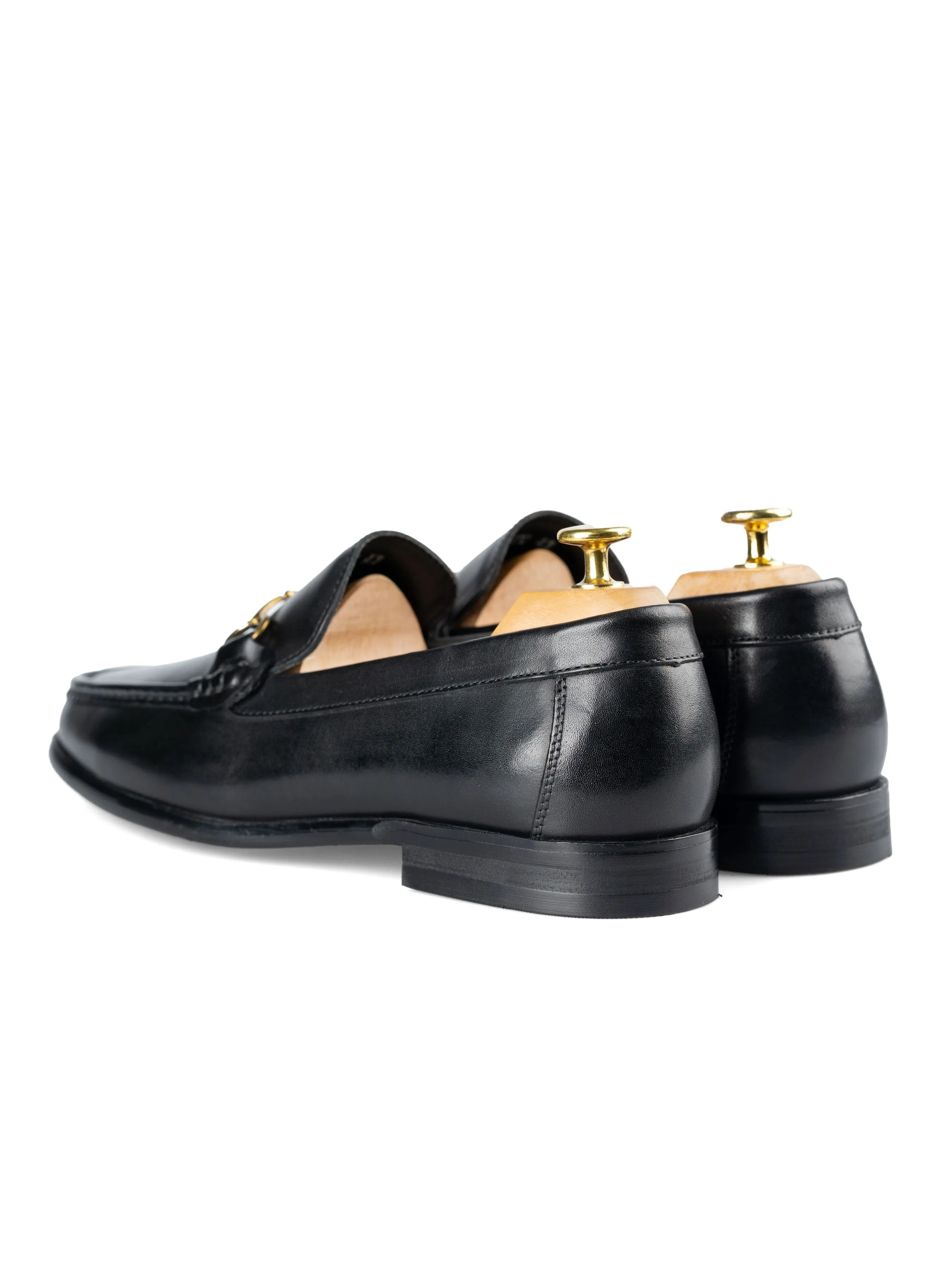 Horsebit Moccasin Loafer - Solid Black